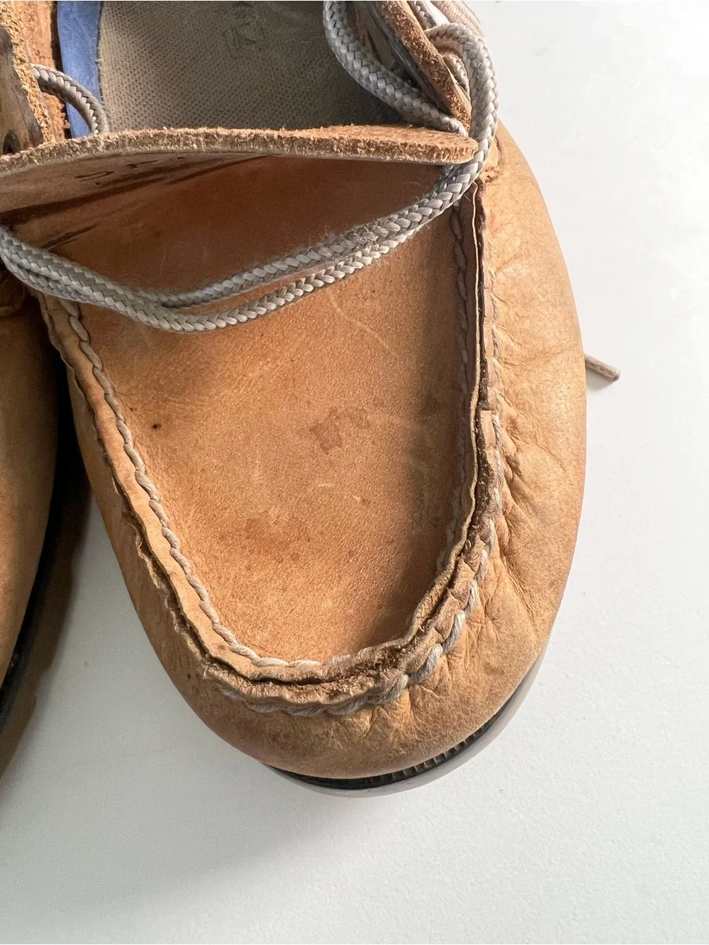 Sperry Authentic Leather Boat Shoe Size 8